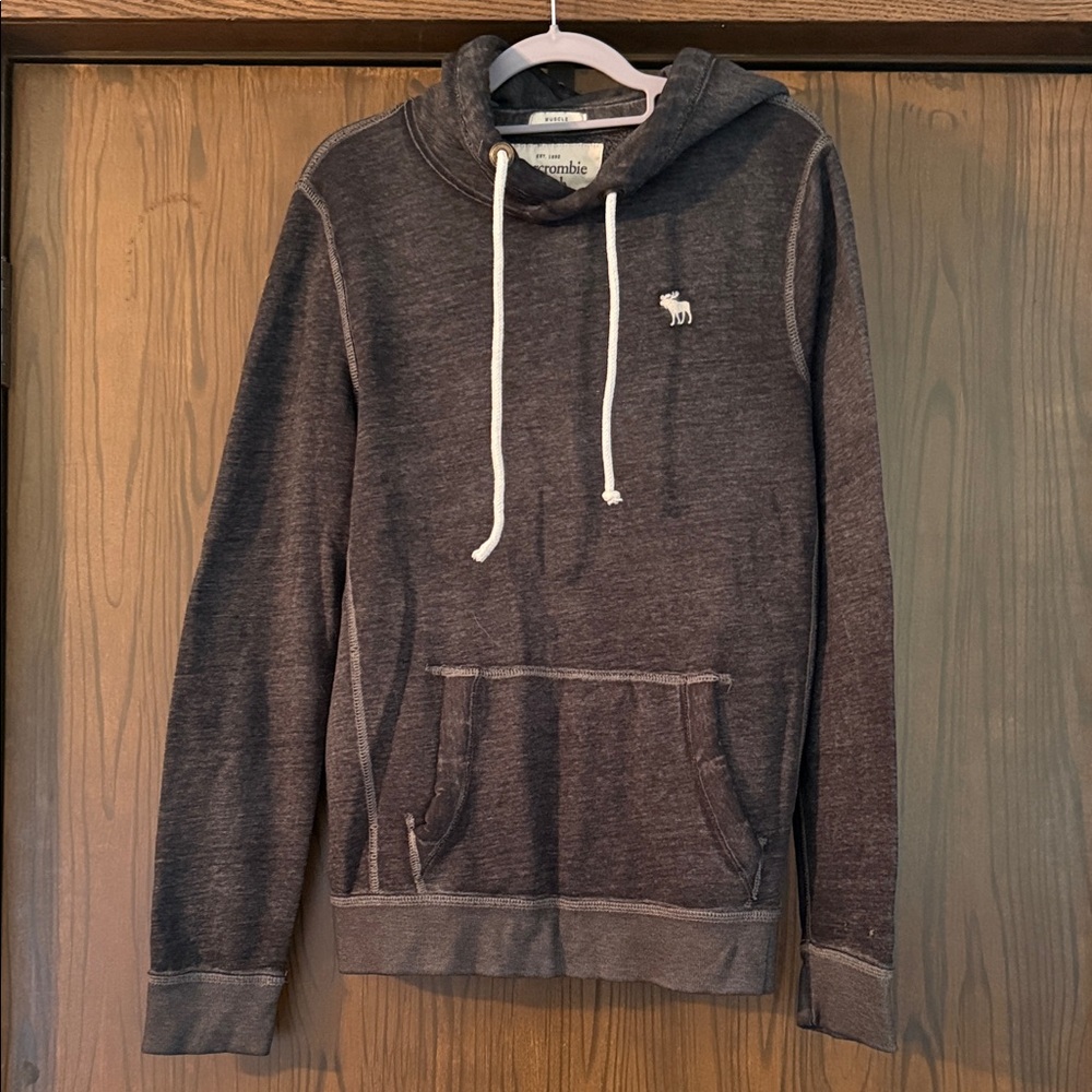 Abercrombie & Fitch Men's Dark Gray Hoodie